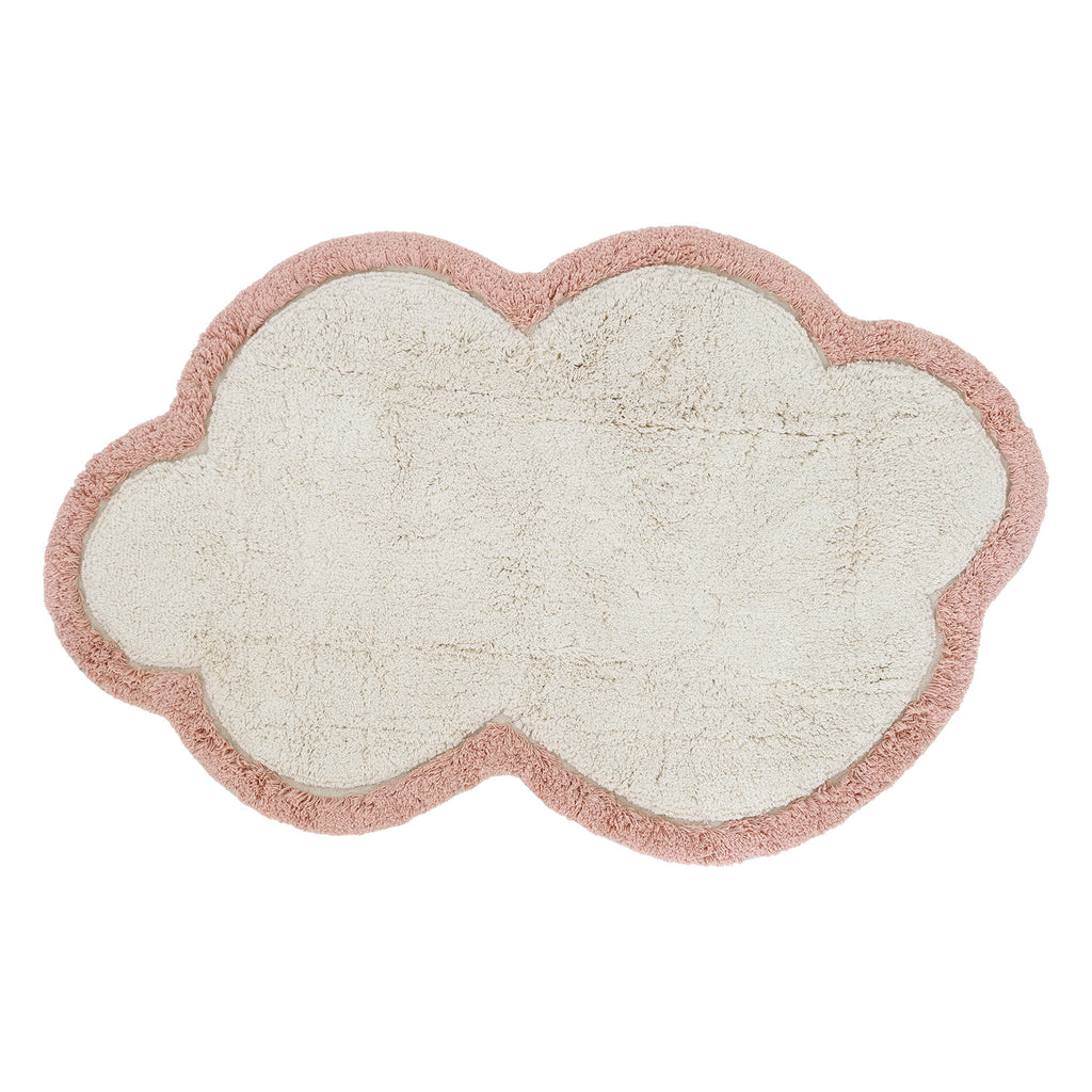 Nattiot Washable Cotton Kid's Rug Little Nimbus Blush - 70 x 110 cm
