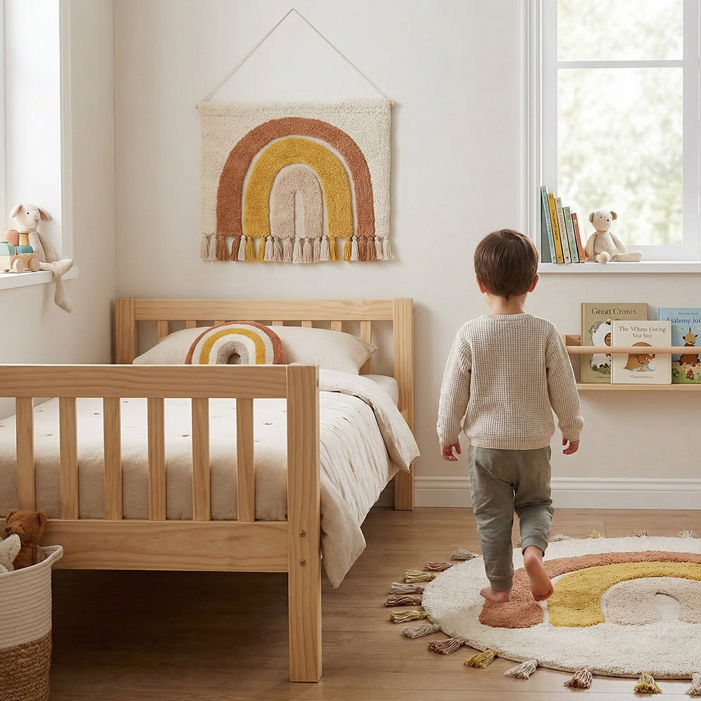 Nattiot Kid's Bedroom Cotton Wall Decor RAINBOW Toffee - 80 x 50 cm