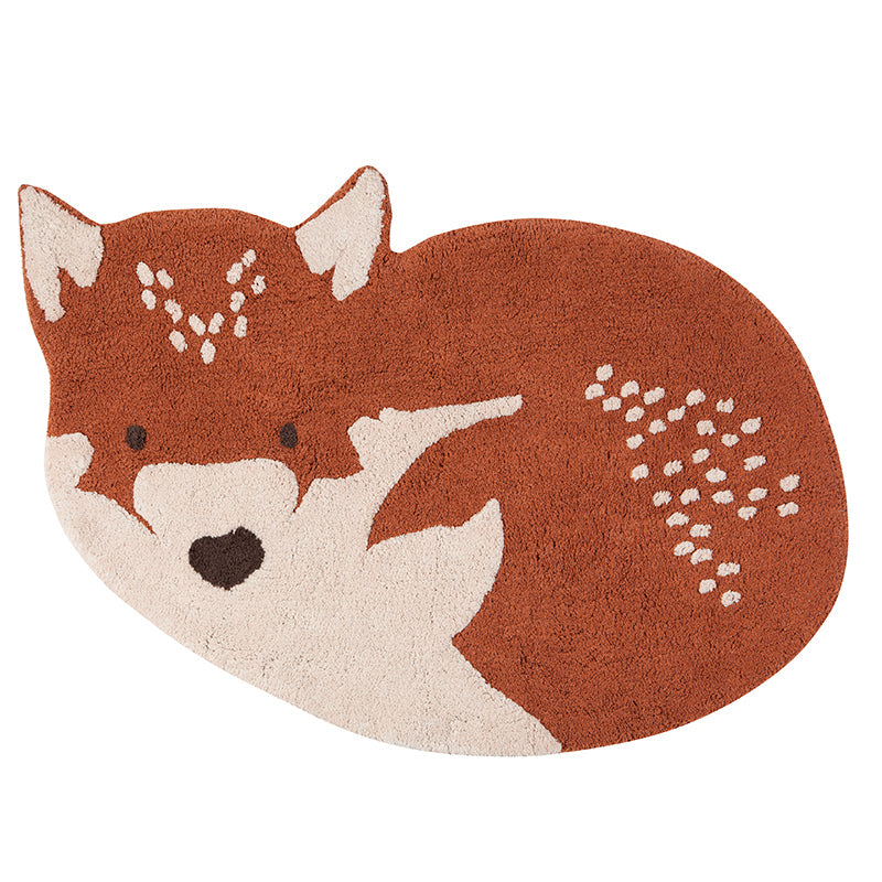 tapis forme renard pour chambre enfant