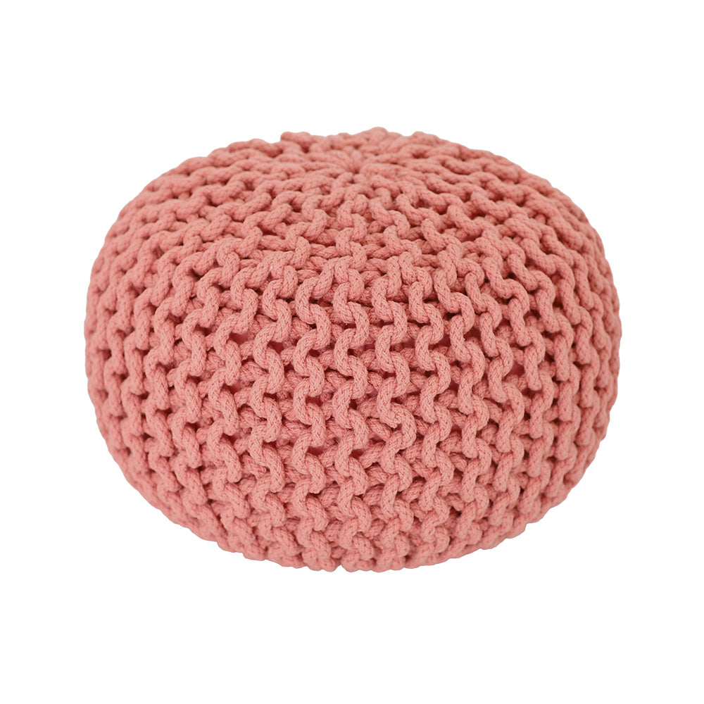 Nattiot Cotton Kid's pouf - Lili Coral - D30 x H20 cm