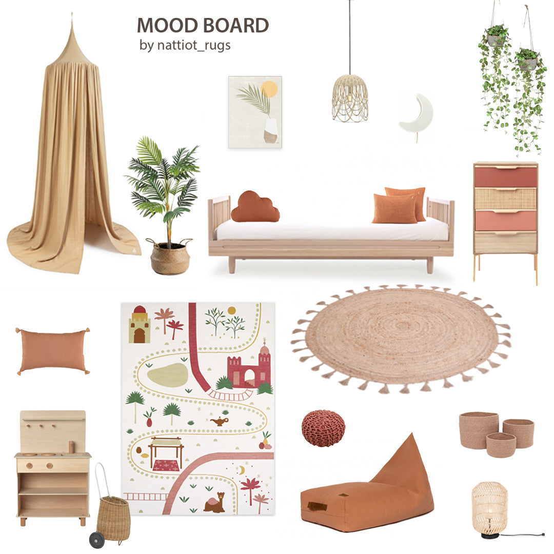 Nattiot Kid's indoor & outdoor play mat Little Marrakech - 123 x 180 cm