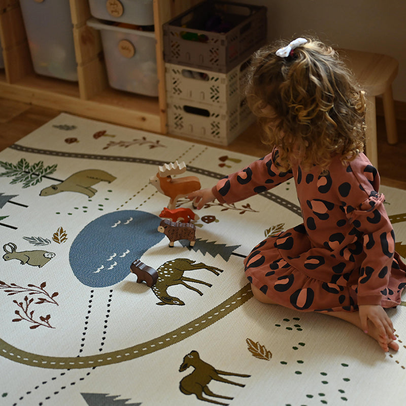 Nattiot Indoor & Outdoor Kid's Play Mat - Little Forest - 123 x 180 cm
